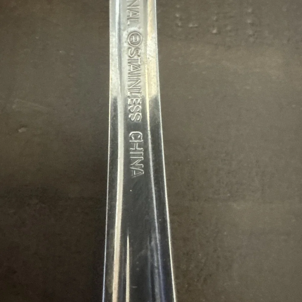 International Symmetry Stainless 6 Salad Forks Replacement Silverware Flatware